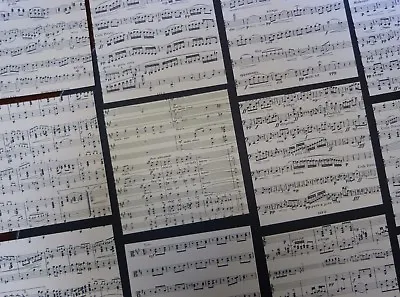 20 Sheets ORIGAMI Paper  Genuine Random Music Sheets 18x18cm VINTAGE • £8.50