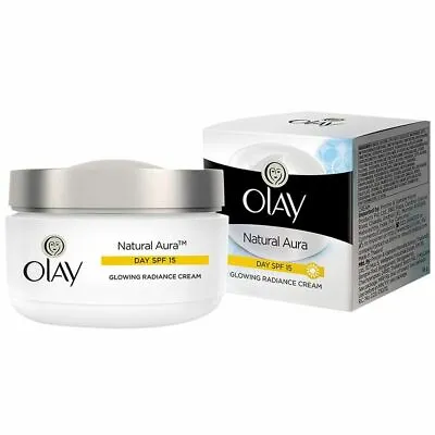 $33.57 • Buy Olay Natural Aura- Day Cream SPF 15 / Night Repair Cream 50g / 1.76 Oz Each Pack