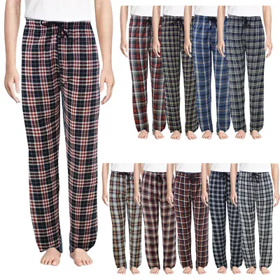 Mens Pyjama Bottoms Stripe Cotton Pant Woven Check Loungewear PJs Soft Sleepwear • £6.99