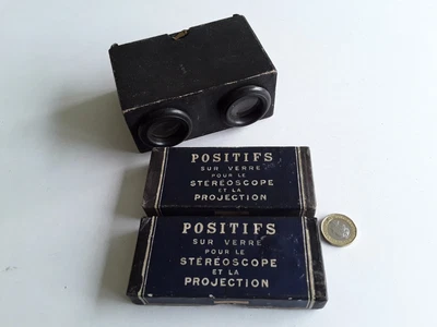 £50 • Buy ×2 Sets Positifs Glass Stereoscopic Slides  Lourdes/pyrenees  + Viewer