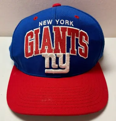 New York Giants Mitchell & Ness Snapback Blue/Red/White Mens Hat Cap Adjustable • $19.95