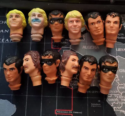 1970's Mego Action Figure Accessories Parts Heads Collection • $50