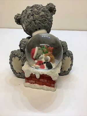 £44.95 • Buy Me To You Bear Figurine Ornament Christmas Gifts Snow Globe Here Comes Santa