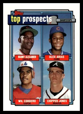 1992 Topps Top Prospects Arias Wil Cordeo Chipper Jones Rc #551 Atlanta Braves • $1.99