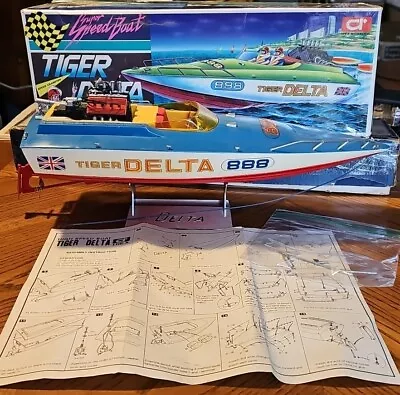 Vintage Idea Model Co. Tiger Delta High Speed Boat Kit - Motorized - Built • $60