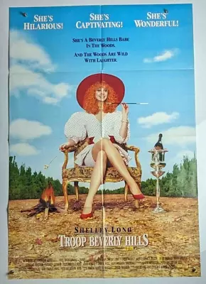 Shelley Long Craig T. Nelson  TROOP BEVERLY HILLS  27X41 Original Movie Poster • $17.85