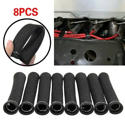 $10.35 • Buy 8 Pcs 2500° Spark Plug Wire Boots Protector Sleeve Heat Shield Cover For LS1 LS2
