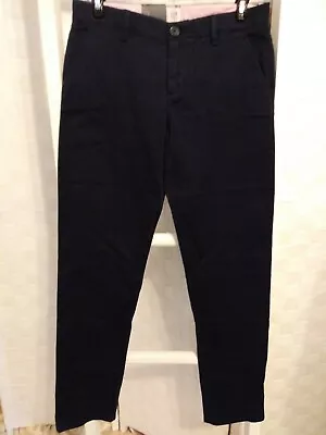 £12.91 • Buy GAP Navy Blue Flat Front Adjustable Girls Chinos Pants Sz 14 Reg NWT 