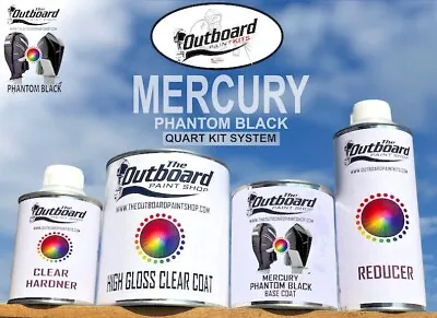 Mercury Verado Phantom Black Paint Kit (All Models) - 1 QUART Refinishing Kit  • $145