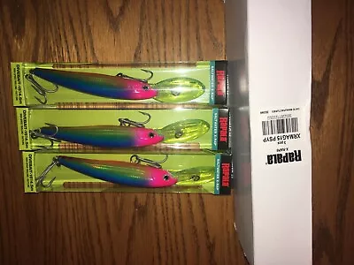 RAPALA X-RAP MAGNUM 15's---3 PHYSHO PINK COLORED FISHING LURES • $50