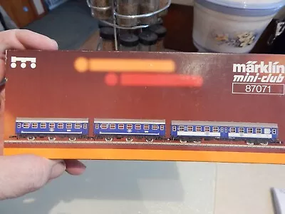 87071 Marklin Z Scale  Tergensee Passenger 3 Car Set • $119