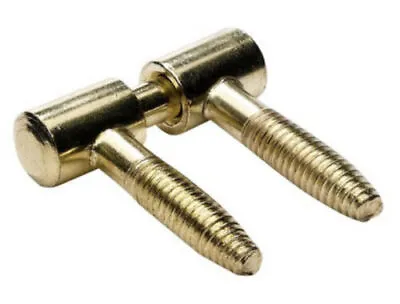 Screw In Lift Off Cabinet Hinges EB Brass Colour Screwless Hinge Male And Female • £3.49