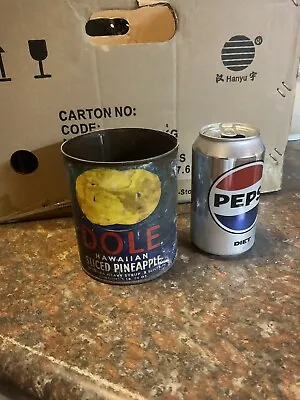 Vintage Dole Hawaiian Pineapple Tin Can Food EMPTY Paper Label 30 Oz • $24.99