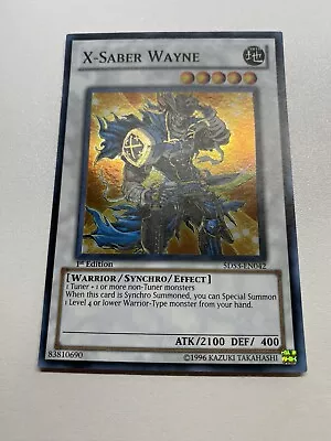 Yugioh X-Saber Wayne 1st Edition Super Rare 5DS3-EN042 LP • $2.90