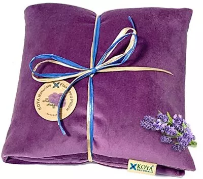  Soft Velvet Flax Seed Pillow With Lavender - Microwave Heating Pad – Purple • $42.15