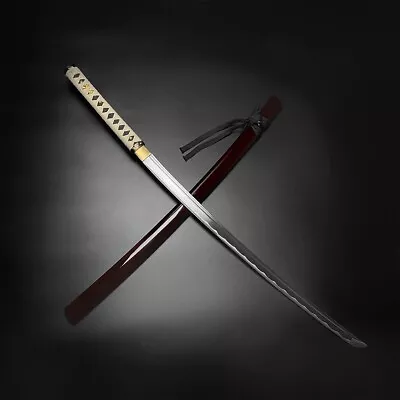 Musha 39  Zetsurin Razor Sharp Handmade Katana Samurai Sword (Burgundy) • $149.99