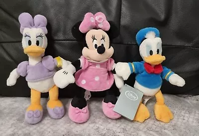 Disney Soft Toy Bundle Minnie Mouse Donald And Daisy Duck • £12