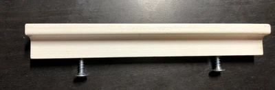 1 Ikea Wood Door Handle ANEBODA Wardrobe / Dresser W/ Screws White 117257 106923 • £7.61