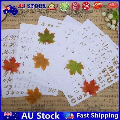 AU Lettering Stencil Letter Alphabet Stencils Painting Paper Craft Number Word • $6.58