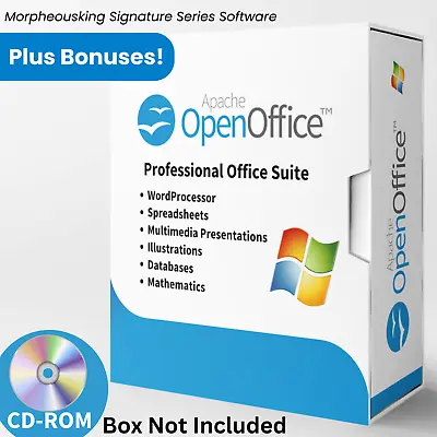 Open Office Software Suite For Windows CD -Word Processing Home Student Business • $19.99