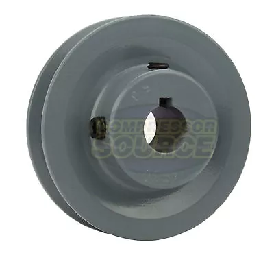 Cast Iron 3  Single Groove V Style Section A Belt 4L For 5/8  Shaft Pulley • $20.95