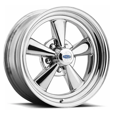 CRAGAR 61C S/S Rim 15X10 5X120.65 Offset 0 Chrome W/Alum Ctr (Quantity Of 1) • $330.43