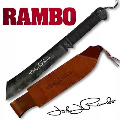 RAMBO IV 4 MACHETE HUNTING KNIFE From MASTER CUTLERY 18  CERTIFICATE OF AUTH • $59