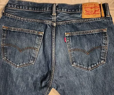 Mens Levis 501 XX Button Fly Blue Jeans 36x32 Preowned 🔥  • $19.99