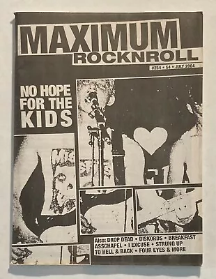 MAXIMUM ROCKNROLL Magazine #254 MRR 2004 Drop Dead Diskords Breakfast Punk • $9.99