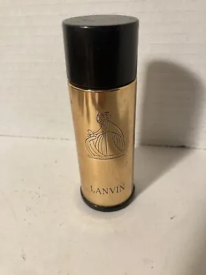 Vintage My Sin No. 17 Eau De Lanvin Perfume Encased Gold Metal Cover 1/4 Full • $14.99