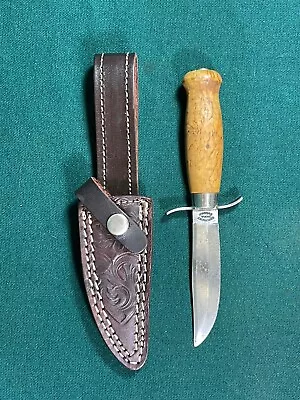 $19.99 • Buy Vintage Erik Frost Mora Sweden Sheath Knife Burl Handle