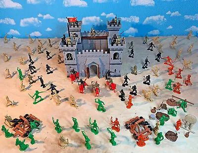 Marx Knights And Vikings Castle Bundle - 149 54mm Pieces At 35% Discount! • $159