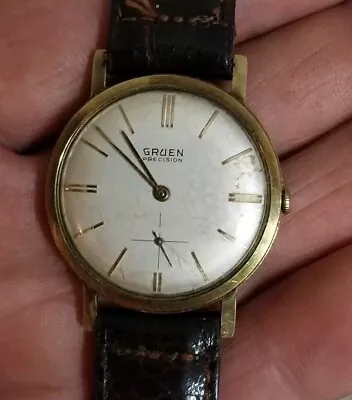 Gruen Precision 510 60s Vintage 1st James Bond Watch ! Running !  • $29.99