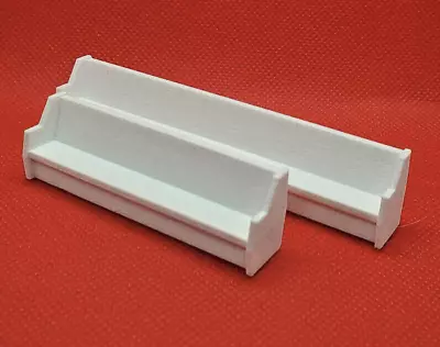 O Scale Church Pews 8 Long 1 Short (9 Pcs) White-unpainted • $25.68