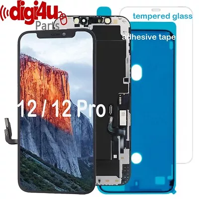 For IPhone 12/12 Pro LCD Display Digitizer Screen Replacement Glue + Protector • £29.99