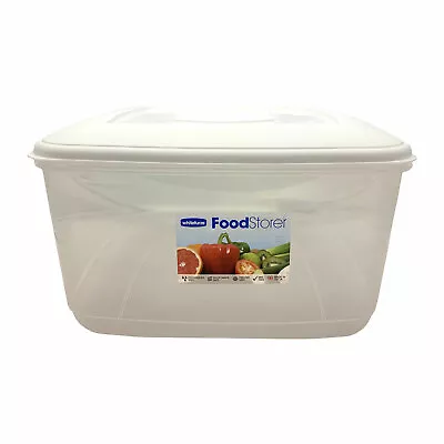 Whitefurze 10 Litre Food Storer Plastic Storage Box Container With Airtight Lid • £8.99