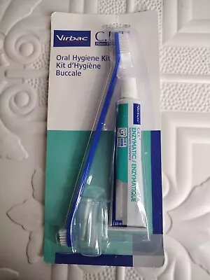 Virbac C.E.T. Oral Hygiene Kit For Cats And Dogs Toothpaste 3 Piece Set  • $13.95