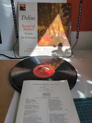 ASD2437 ED1 Delius Songs Of Sunset Janet Baker Charles Groves Semi-Circle EX+ E+ • £19