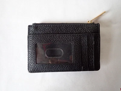 $35.75 • Buy Marc Jacobs The Groove Top Zip Leather Coin Purse Black Pebbled Leather