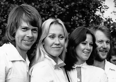 Rare ABBA B/W 1970's Poster • £10.99