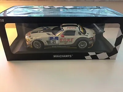 Minichamps 1:18 SLS AMG GT3 ROWE RACING NURBURGRING #21 Only 750 Pcs • $169.99