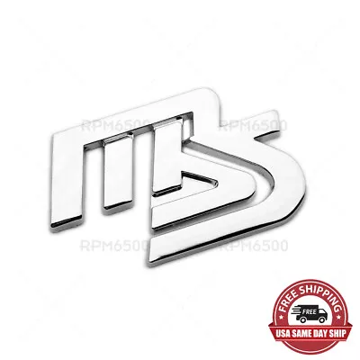 Mazda MS Mazdaspeed Rear Nameplate Badge Logo Car Emblem Decorate Sport Chrome • $10.99