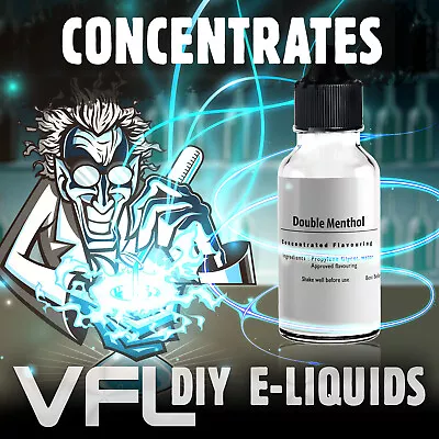 £9.98 • Buy Double Menthol E Liquid Flavour Concentrate DIY Vape Juice 0mg