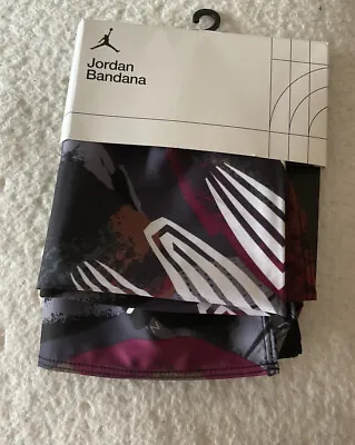 £19.99 • Buy Nike Jordan Printed Bandana Unisex Adult Black/Infrared NEW