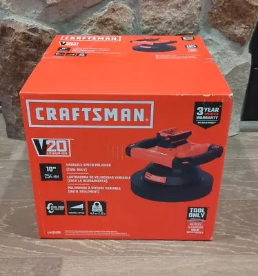 New - Craftsman Cordless 10  Polisher CMCE100B V20/20V Max (Tool Only) • $45.98