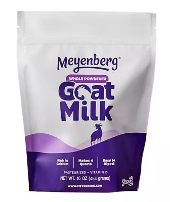 Meyenberg Whole Powdered Goat Milk 16 Ounce Resealable Pouch Gluten Free Vit • $18