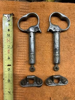 VINTAGE ANTIQUE Original Spring Loaded HOOD HINGE LATCH CLIPS 1920's 1930's #5 • $37.99