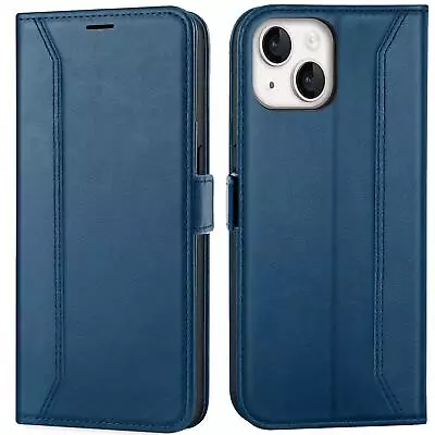 Flip Case For IPHONE 15 Plus Rfid Case Wallet Cover Book Case • £13.75