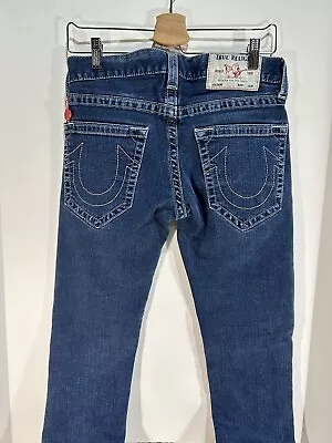 True Religion Geno Relaxed Slim Fit Blue Denim Jeans Mens Size 28 • $29.99
