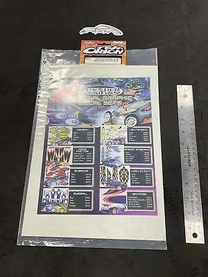 Team Orion Vintage RC Internal Decal Sheet # 59012 Main Event Fluorescent Blue • $9.99